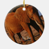 Big Red Keramisch Ornament (Achterkant)