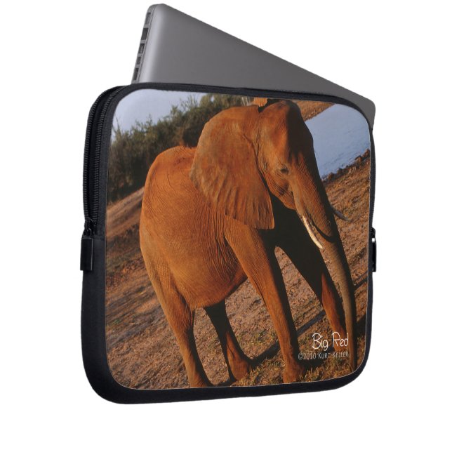 Big Red Laptop Sleeve (Voorkant Rechts)