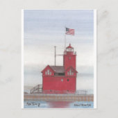 Big Red Lighthouse, Holland, Michigan Briefkaart (Voorkant)