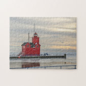 Big Red Lighthouse in Holland MI - 252 stuk Legpuzzel (Horizontaal)
