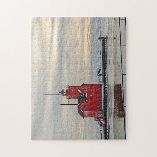 Big Red Lighthouse in Holland MI - 252 stuk Legpuzzel (Verticaal)