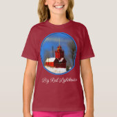 Big Red Lighthouse Painting - Original T-Shirt (Voorkant)