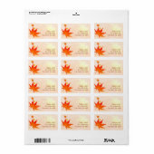 Big Red Maple Leaf Weddenschap Etiket (Full Sheet)