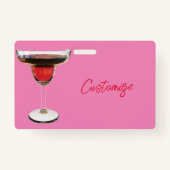 Big Red Margarita Cocktail Drink Thunder_Cove Badge (Achterkant)