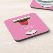 Big Red Margarita Cocktail Drink Thunder_Cove Bier Onderzetter (Linkerzijde)