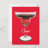 Big Red Margarita Cocktail Drink Thunder_Cove Feestdagenkaart (Voorkant)