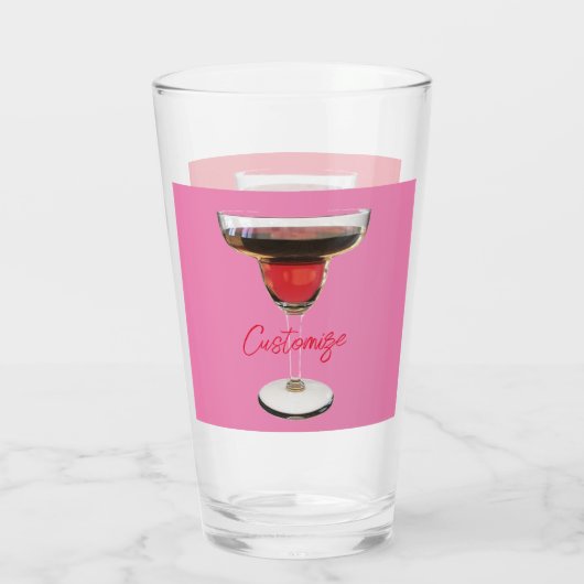 Big Red Margarita Cocktail Drink Thunder_Cove Glas (Achterkant)