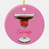 Big Red Margarita Cocktail Drink Thunder_Cove Keramisch Ornament (Achterkant)