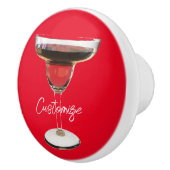 Big Red Margarita Cocktail Drink Thunder_Cove Keramische Knop (Rechts)