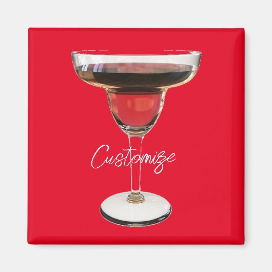 Big Red Margarita Cocktail Drink Thunder_Cove Magneet (Voorkant)