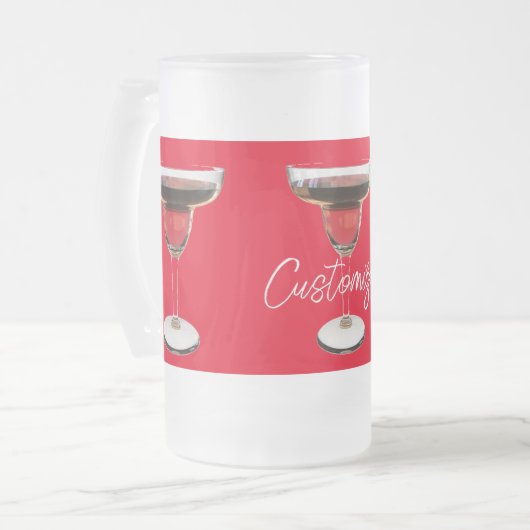 Big Red Margarita Cocktail Drink Thunder_Cove Matglas Bierpul (Voorkant links)