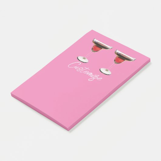 Big Red Margarita Cocktail Drink Thunder_Cove Post-it® Notes (Schuin)