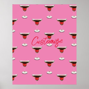 Big Red Margarita Cocktail Drink Thunder_Cove Poster