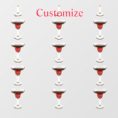 Big Red Margarita Cocktail Drink Thunder_Cove Raamsticker (Vel)