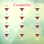 Big Red Margarita Cocktail Drink Thunder_Cove Raamsticker (Vel 3)