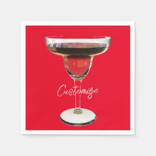 Big Red Margarita Cocktail Drink Thunder_Cove Servet (Voorkant)