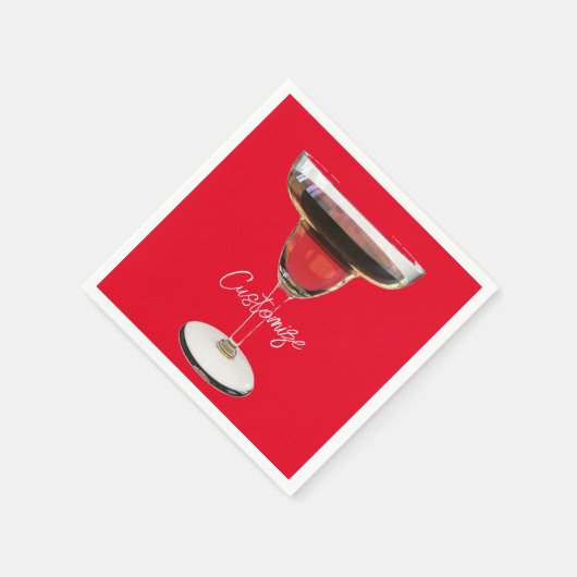 Big Red Margarita Cocktail Drink Thunder_Cove Servet (Hoek)