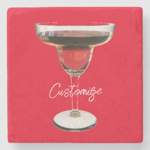 Big Red Margarita Cocktail Drink Thunder_Cove Stenen Onderzetter