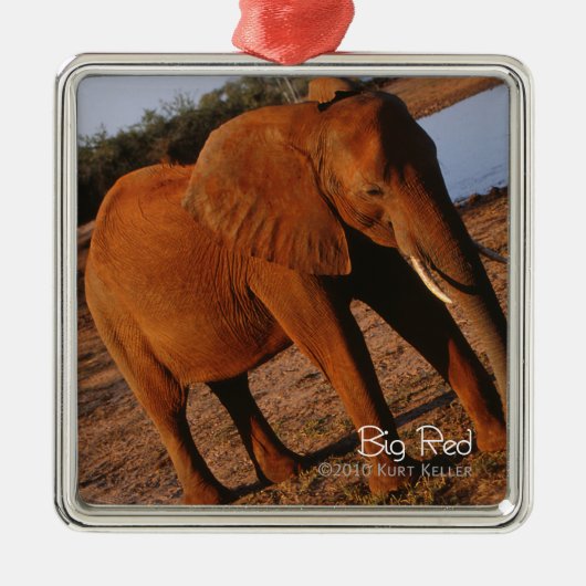 Big Red Metalen Ornament (Voorkant)