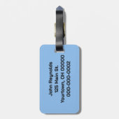 Big Red Michigan Lighthouse Bagagelabel (Achterkant verticaal)