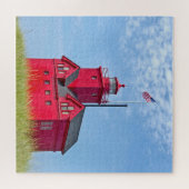 Big Red Michigan Lighthouse Legpuzzel (Horizontaal)