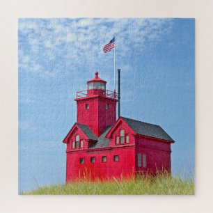 Big Red Michigan Lighthouse Legpuzzel