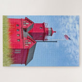 Big Red Michigan Lighthouse Legpuzzel (Horizontaal)