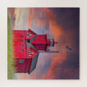 Big Red Michigan Lighthouse Legpuzzel (Horizontaal)