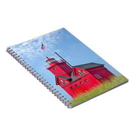 Big Red Michigan Lighthouse Notitieboek
