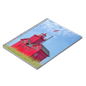 Big Red Michigan Lighthouse Notitieboek (Linkerzijde)