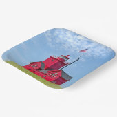 Big Red Michigan Lighthouse Papieren Bordje (Gebogen)