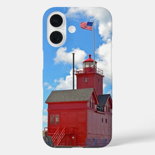 "Big Red" Michigan vuurtoren Case-Mate iPhone Case (Achterkant)
