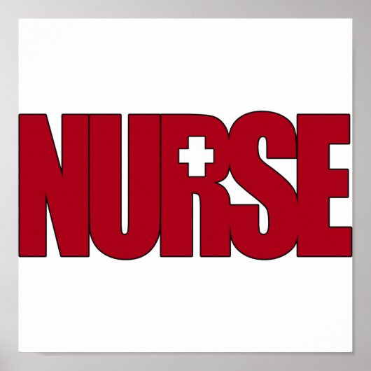 BIG RED NURSE POSTER (Voorkant)