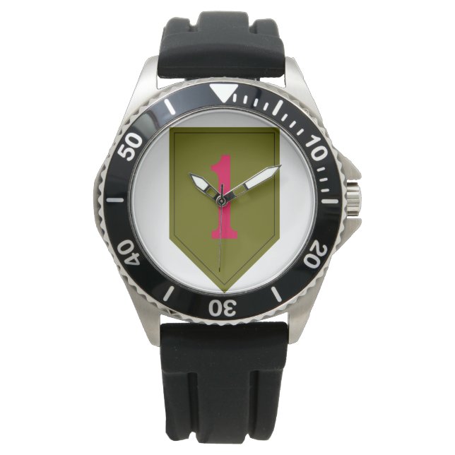Big Red One 1e Infanteriedivisie horloge (Voorkant)