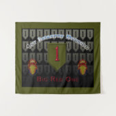 "Big Red One" 1e Infanteriedivisie Wandkleed (Voorkant (horizontaal))