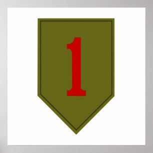 Big Red One, 1st ID-patch Poster