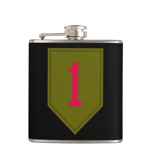 Big Red One kolf Heupfles (Voorkant)