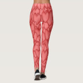 Big RED & PINK Hearts! JONGE PANTS Complimenteren  Leggings (Achterkant)