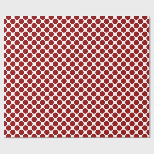 Big Red Polka Dot patroon Cadeaupapier (Vlak)