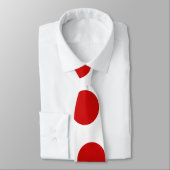 Big Red Polka Dots op achtergrond Stropdas (Gebonden)