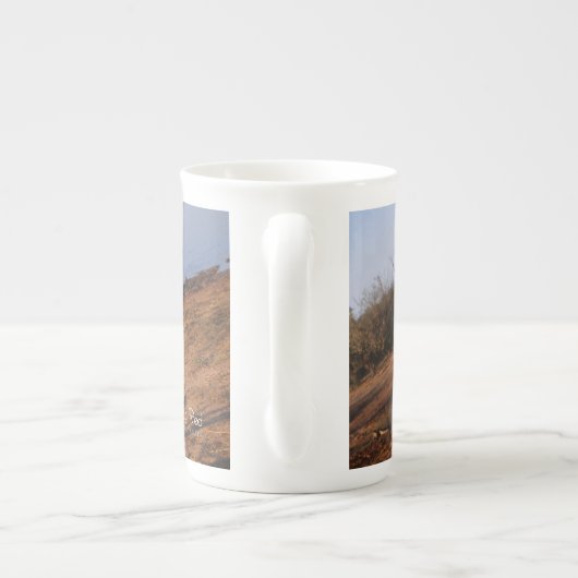 Big Red Porselein Kop (Achterkant)