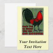 Big Red Rooster Kaart (Voorkant / Achterkant)