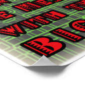 Big Red Rooster Poster (Hoek)