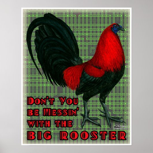 Big Red Rooster Poster (Voorkant)