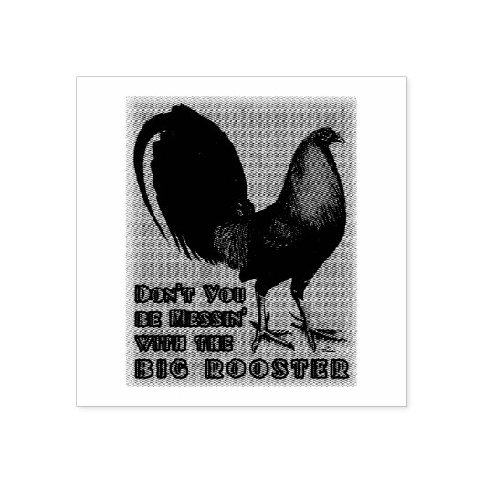 Big Red Rooster Rubberstempel (Afrduk)