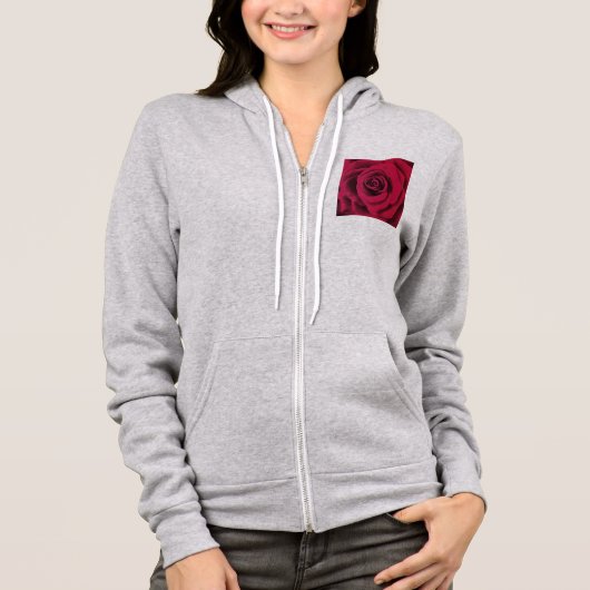 Big Red Rose Hoodie (Voorkant)