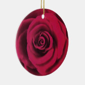 Big Red Rose Keramisch Ornament (Rechts)