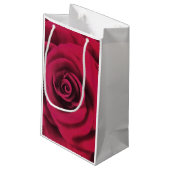 Big Red Rose Klein Cadeauzakje (Achterkant Gekanteld)