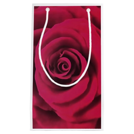 Big Red Rose Klein Cadeauzakje (Voorkant)