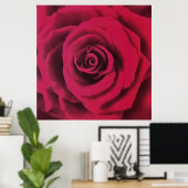 Big Red Rose Poster (Thuiskantoor)